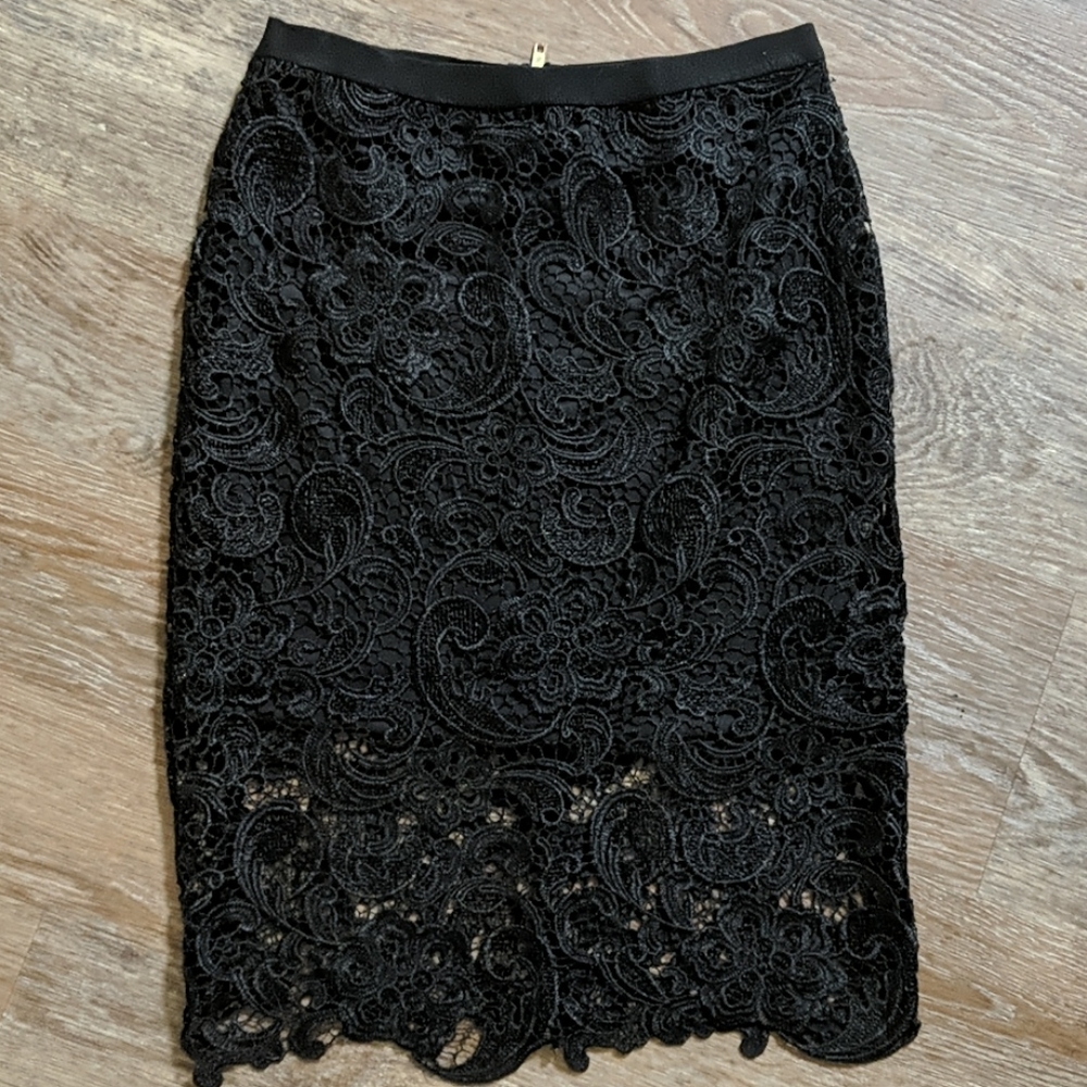 Crochet pencil skirt